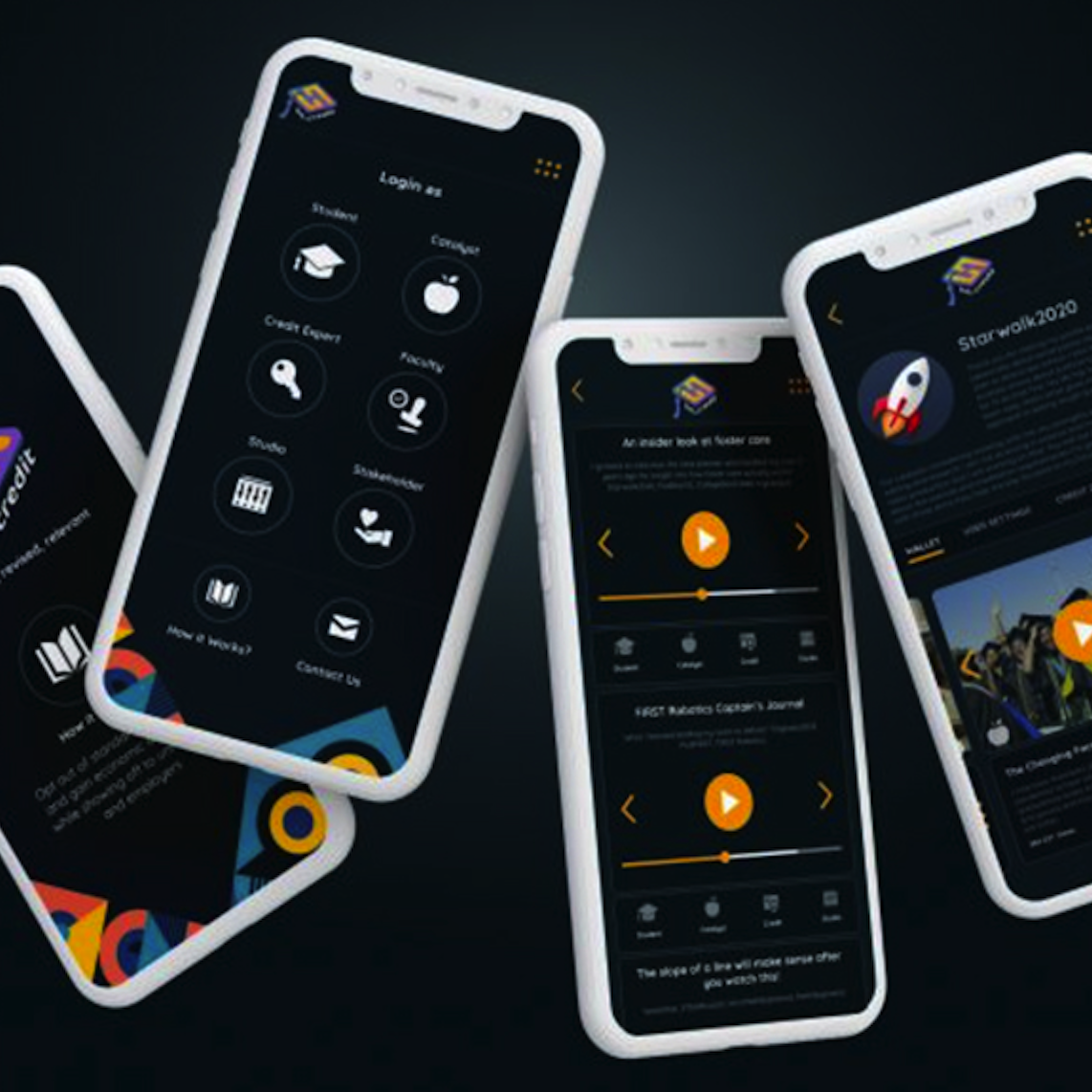 UI/UX Design sample — mobile app screens